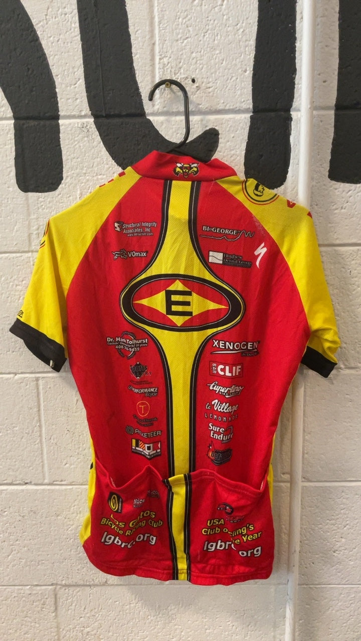 VOmax Easton Bike Jersey S Red/Yellow/Black