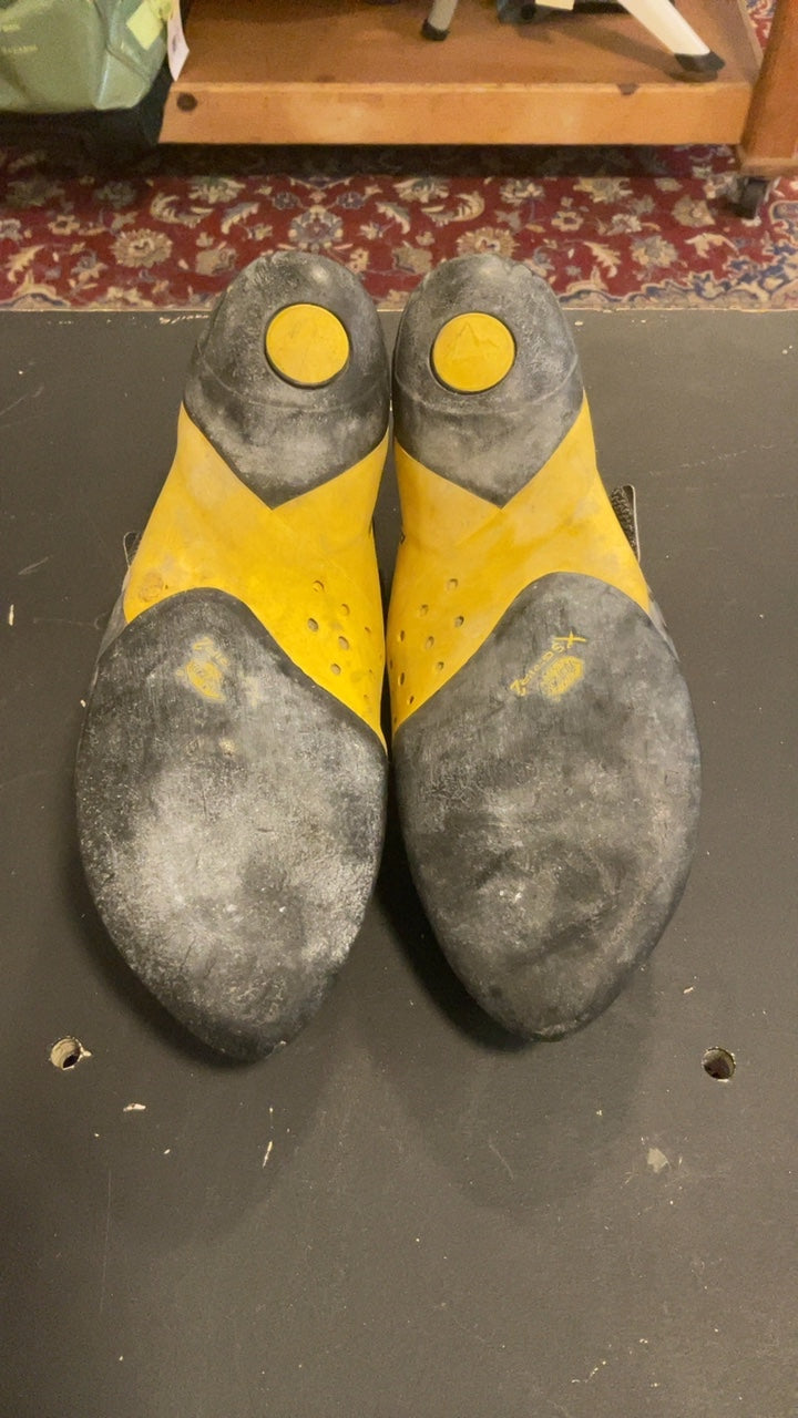 La Sportiva Solution Shoes (Climbing) 43/10 Yellow/White/Black