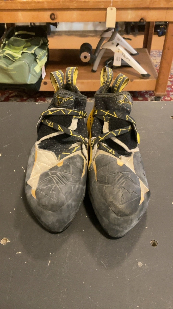 La Sportiva Solution Shoes (Climbing) 43/10 Yellow/White/Black