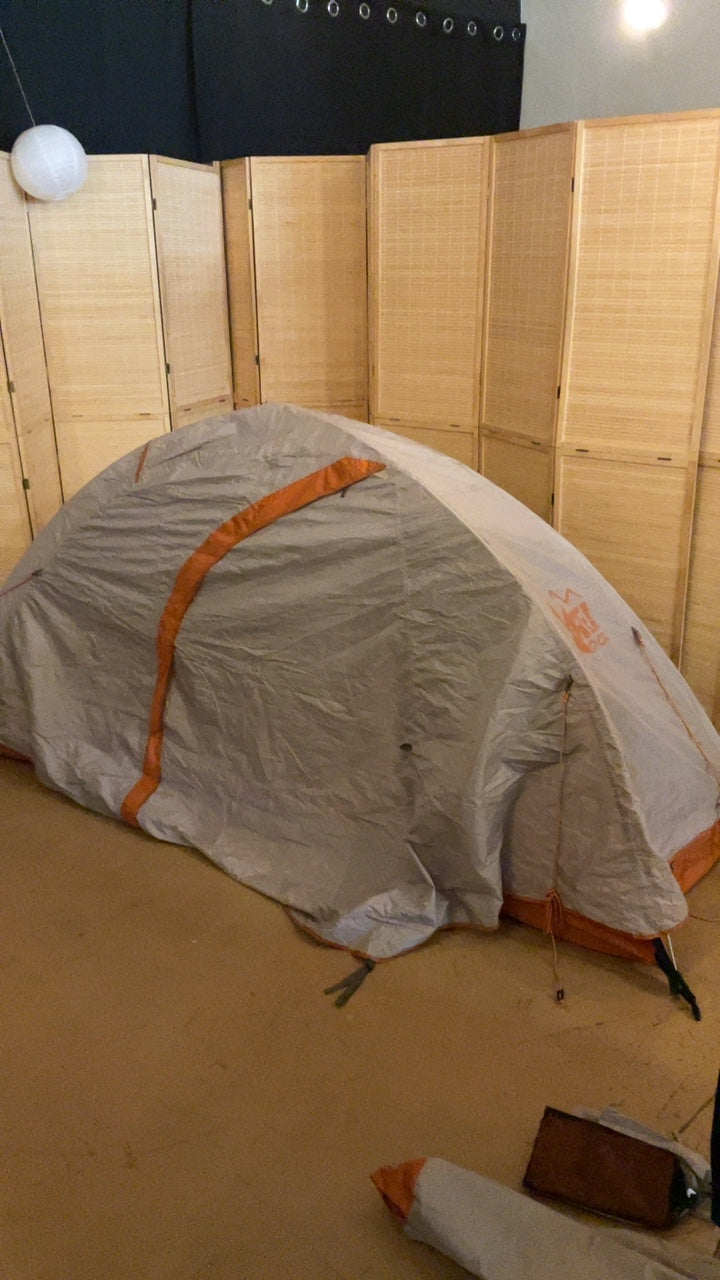 REI Passage 1 Tent 1P Orange/Grey w/ Footprint (Needs Repair)