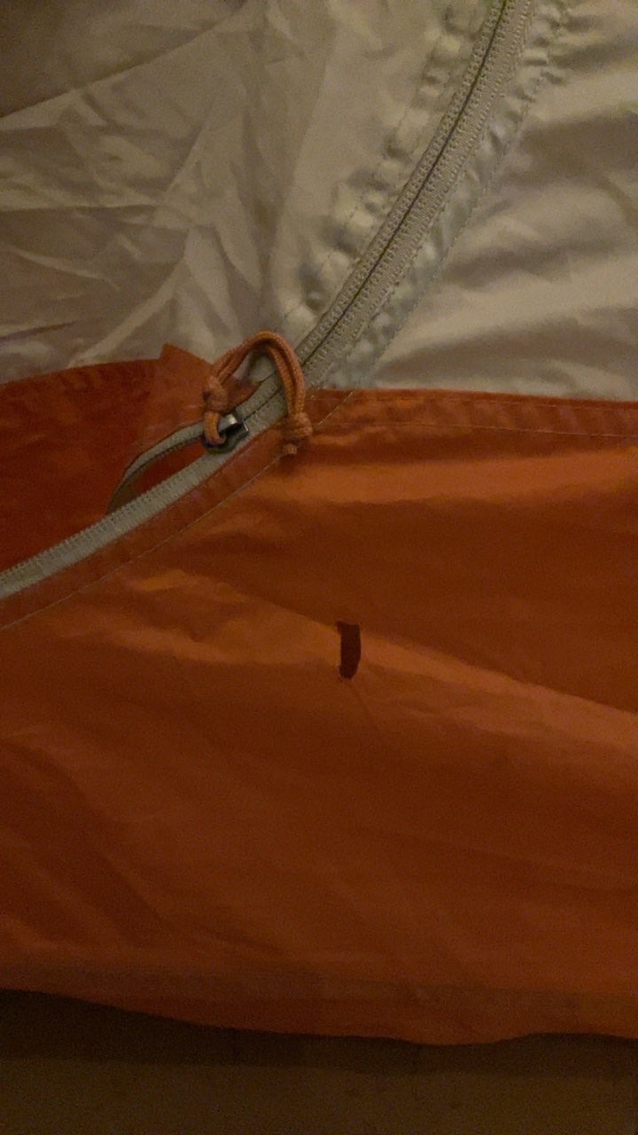 REI Passage 1 Tent 1P Orange/Grey w/ Footprint (Needs Repair)