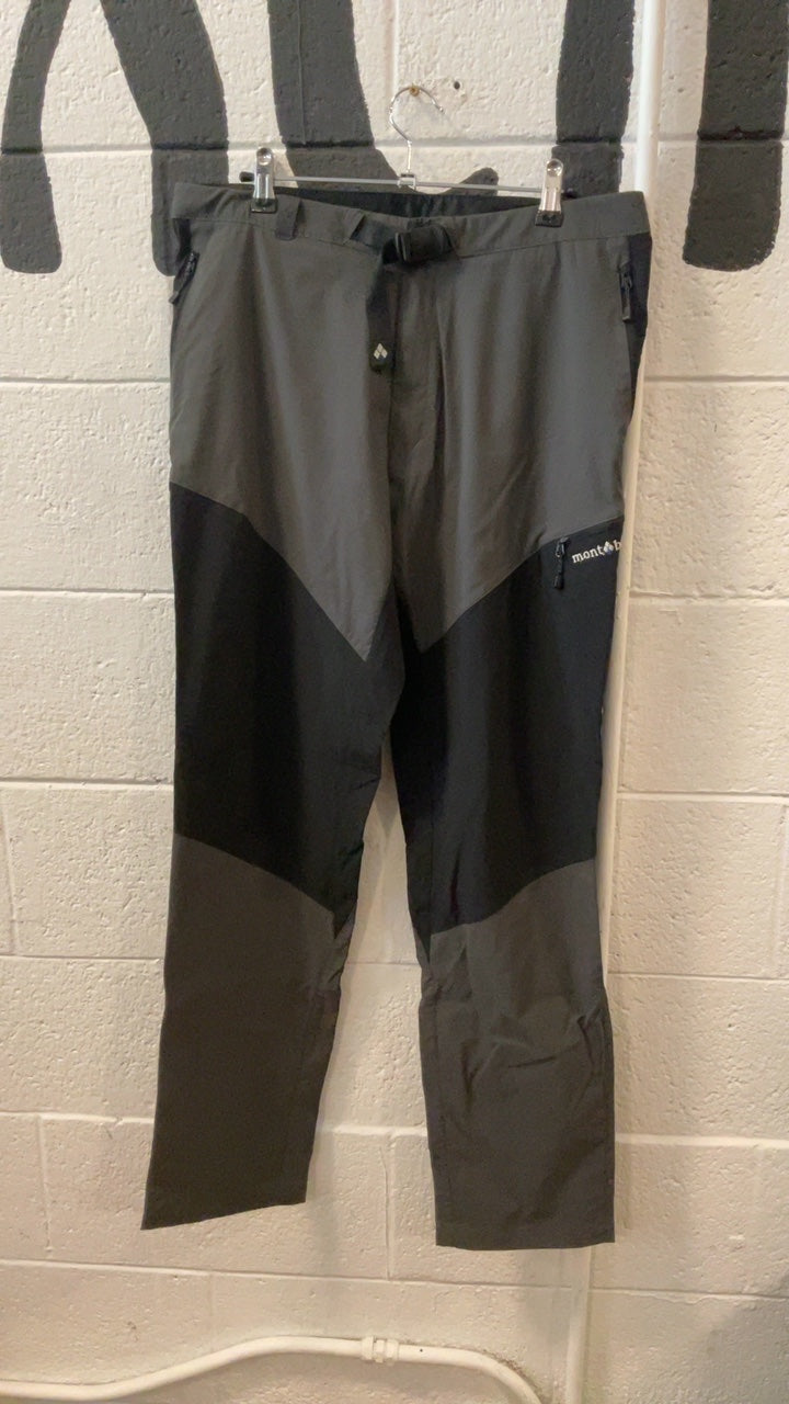 Montbell Ridge Line Pants L Black/Grey