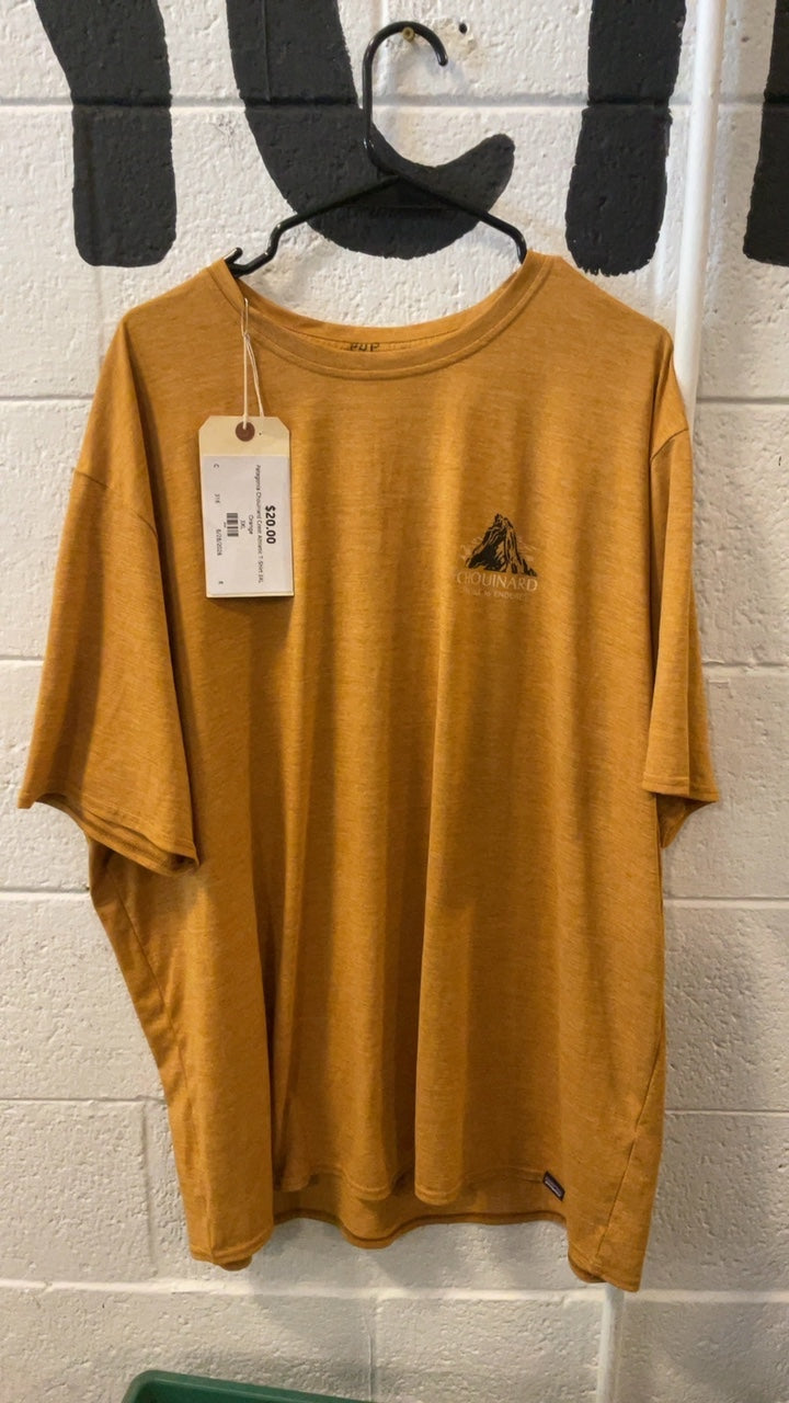 Patagonia Chouinard Crest Athletic T-Shirt 3XL Orange