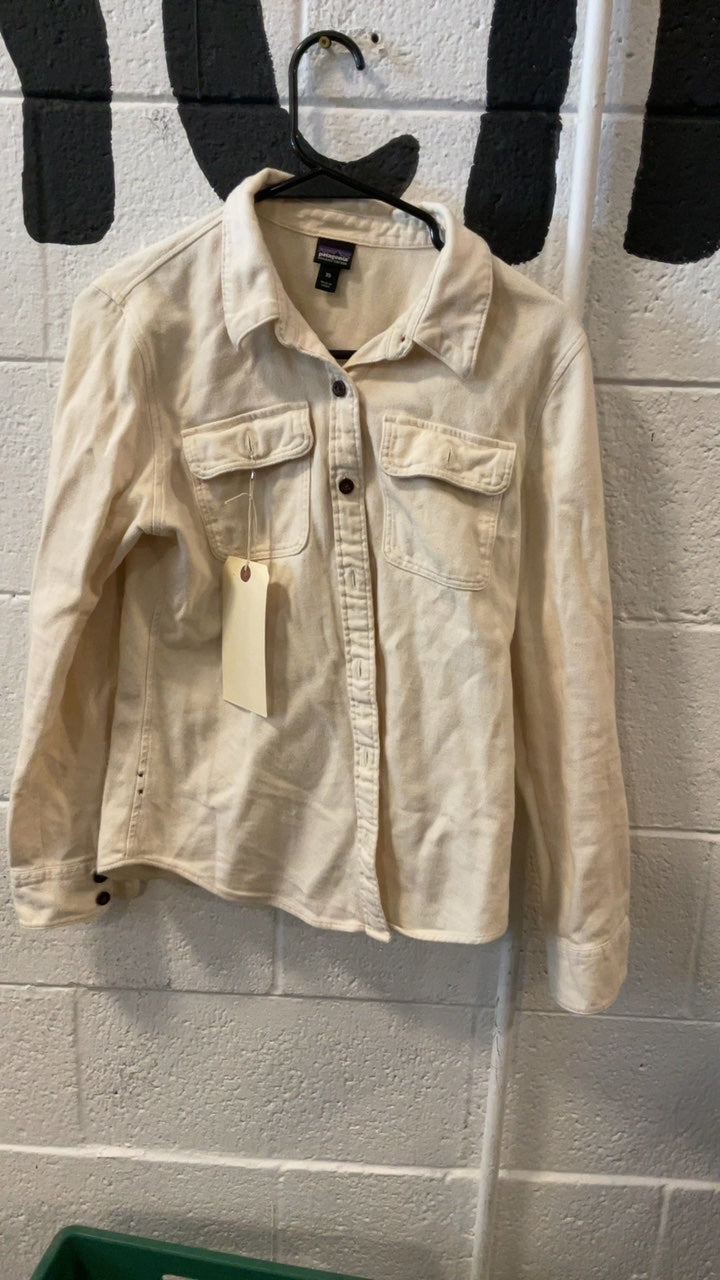 Patagonia Fjord Longsleeve (Button-Up) XS Tan