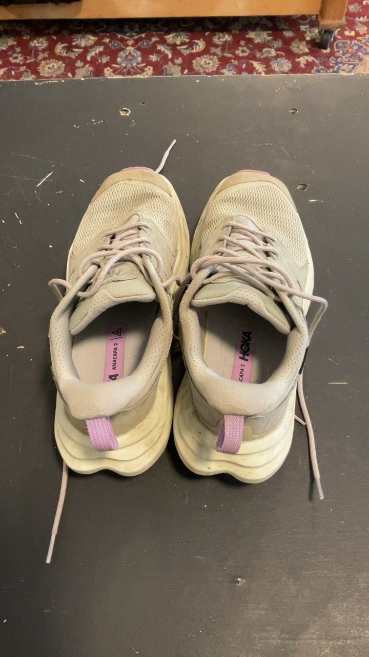Hoka Shoes Womens 8.5 Grey/Pink