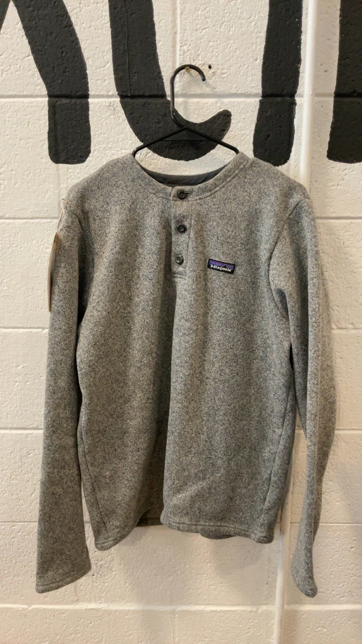 Patagonia Henley Pullover Sweater M Grey