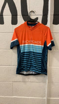 Backroads Athletic T-Shirt (Cycling) S Orange/Blue