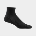 DARN TOUGH RUN MENS 1/4 SOCK BLACK LARGE