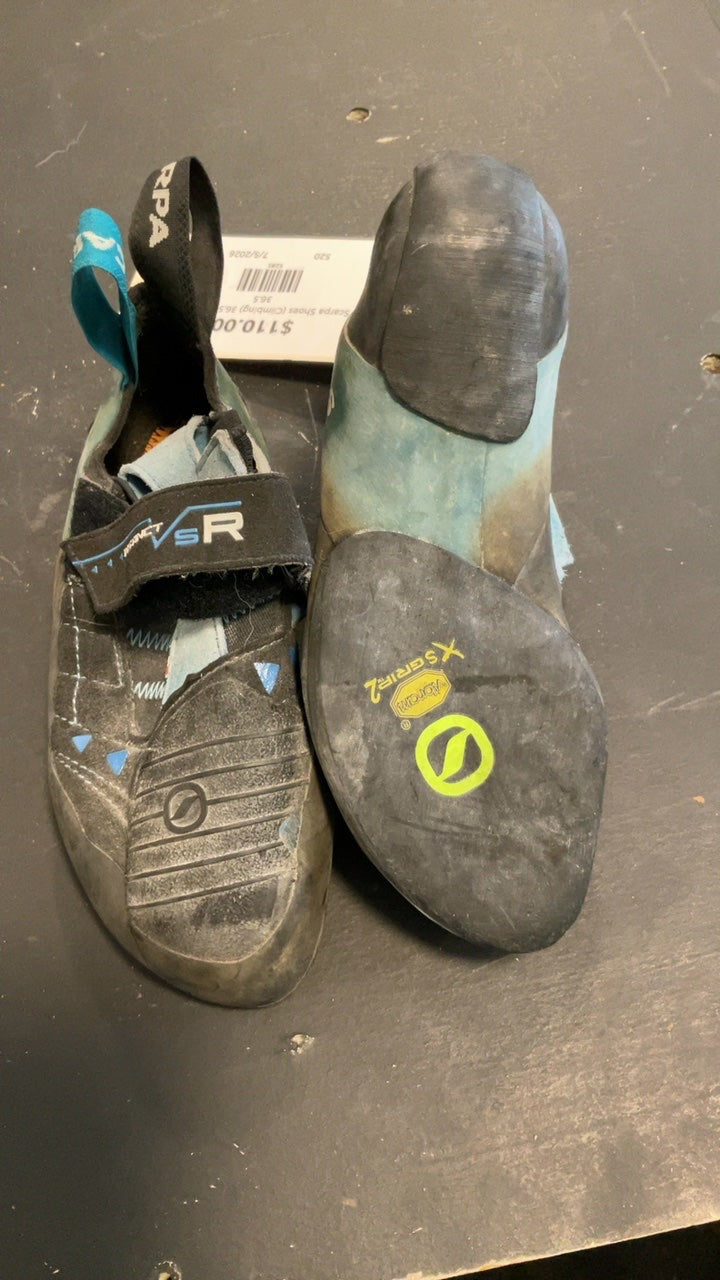 Scarpa Shoes (Climbing) 36.5 Blue/Black