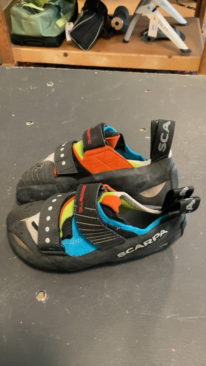 Scarpa boostic Shoes (Climbing) 37 Black/Blue/Green