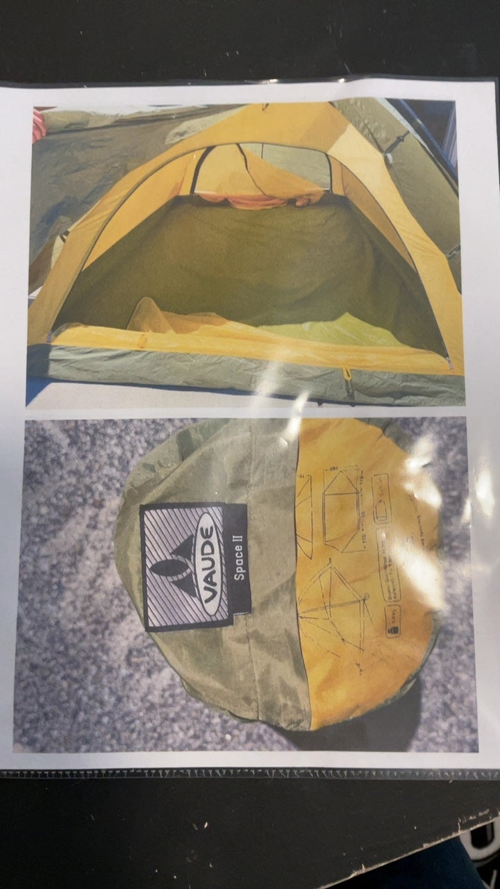 Vaude Camping (Tent) 2 Person Green/Yellow