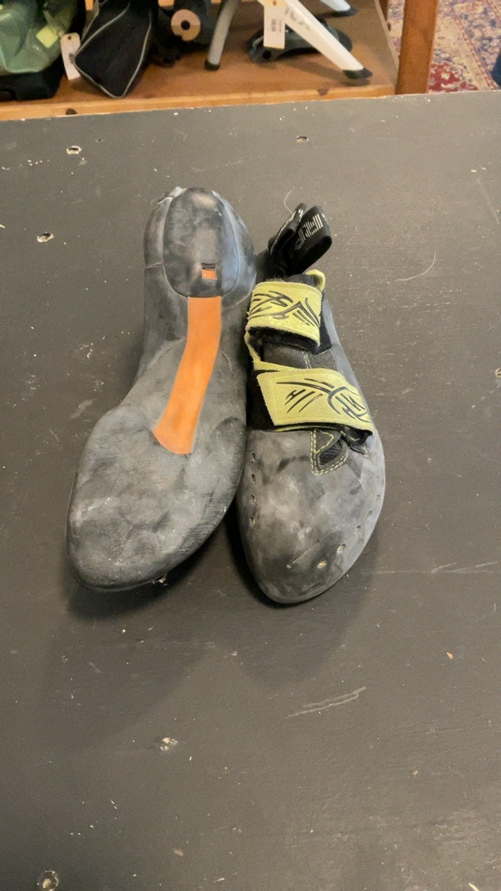 Scarpa Shoes (Climbing) 36.5 Green/Black