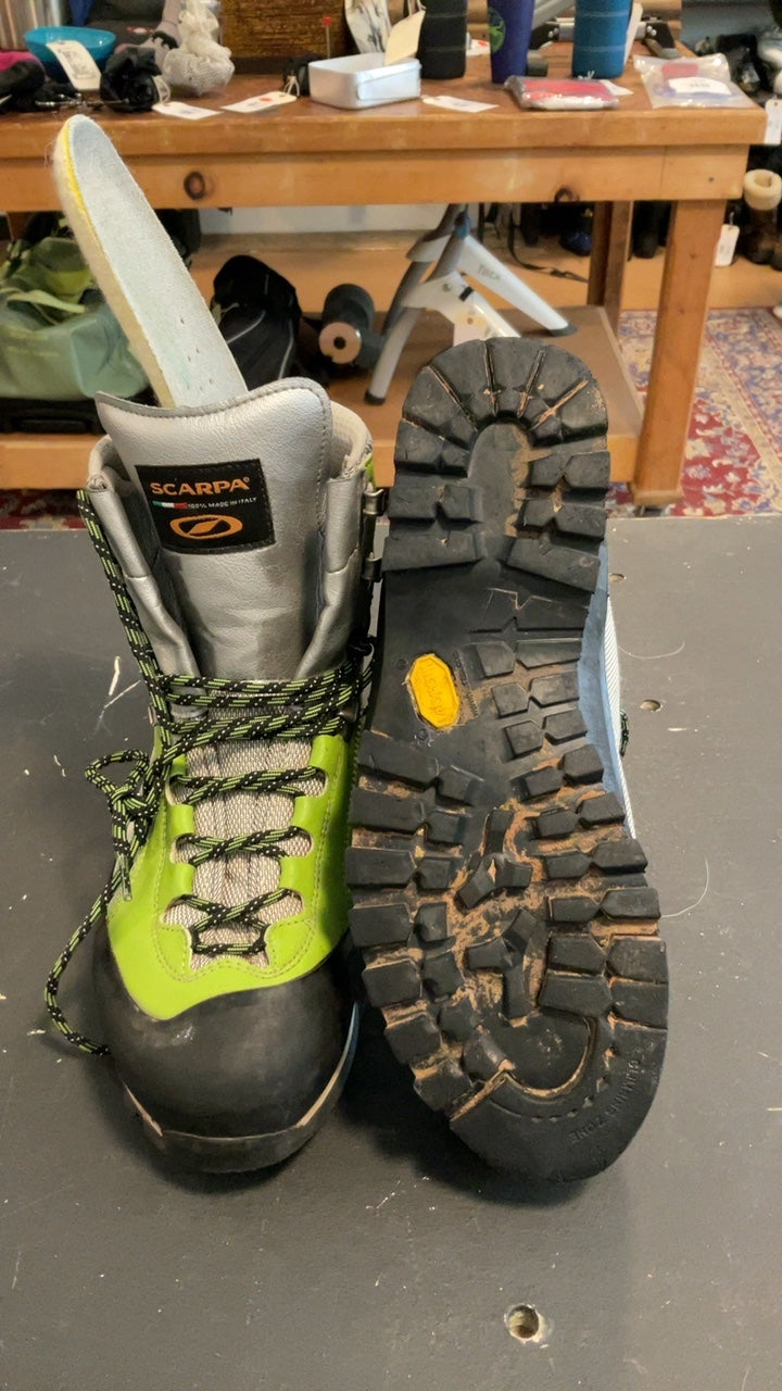 Scarpa Charmoz Shoes (Hiking Boots) Mens 7 1/2 Green/Grey/Black