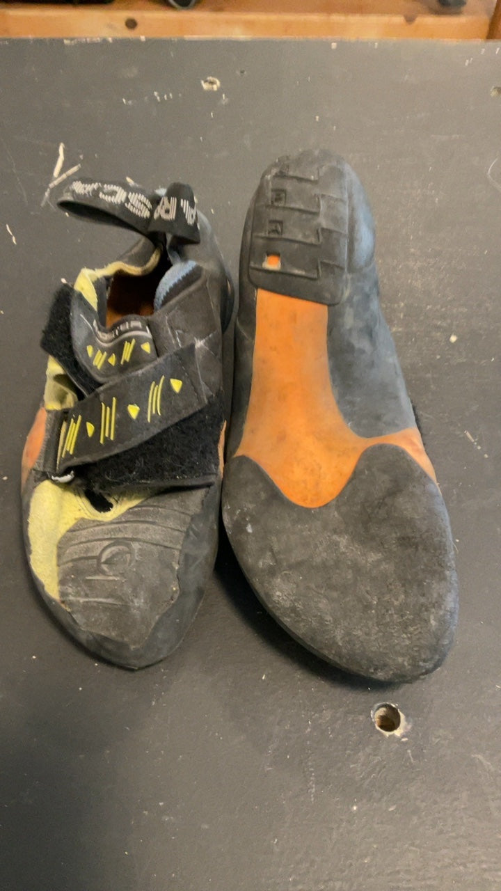 Scarpa Shoes (Climbing) 37 Orange/Yellow/Black/Blue
