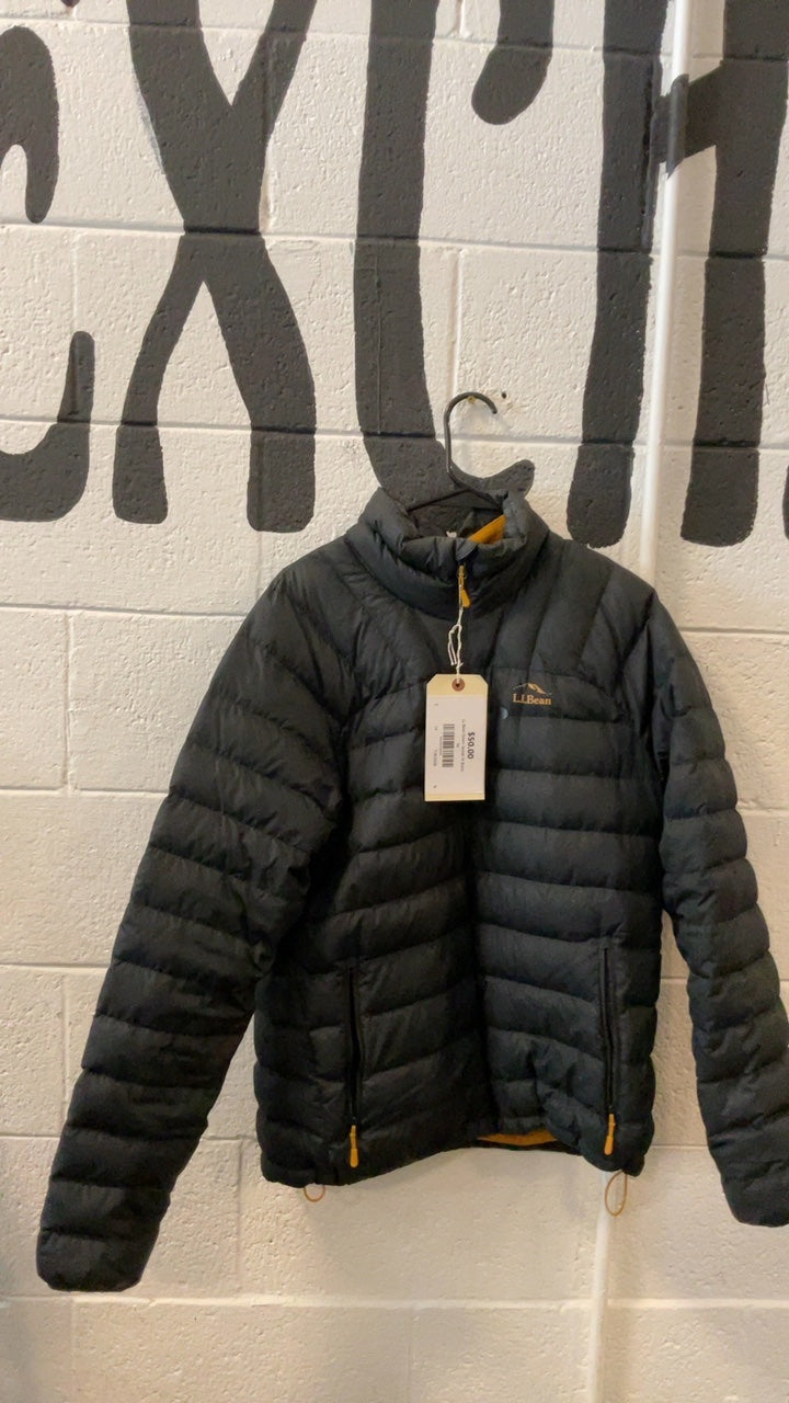 LL Bean Down Jacket M Black