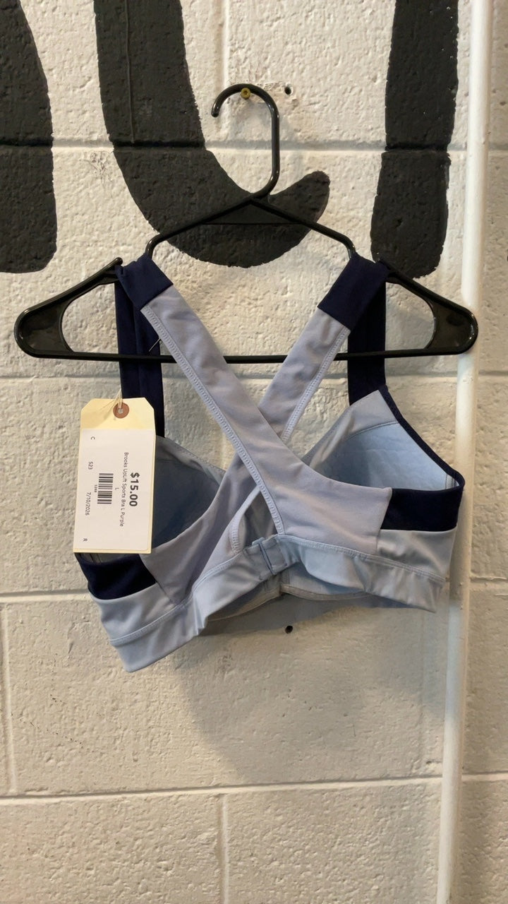 Brooks UpLift Sports Bra L Purple
