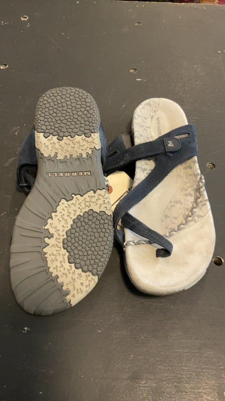 Merrell Sandals 8 White/Blue