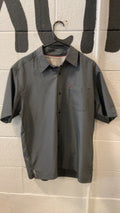 Quiksilver T-Shirt (Button Up) M Grey/White