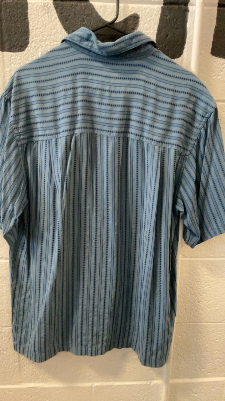 REI T-Shirt (Button Up) M Blue