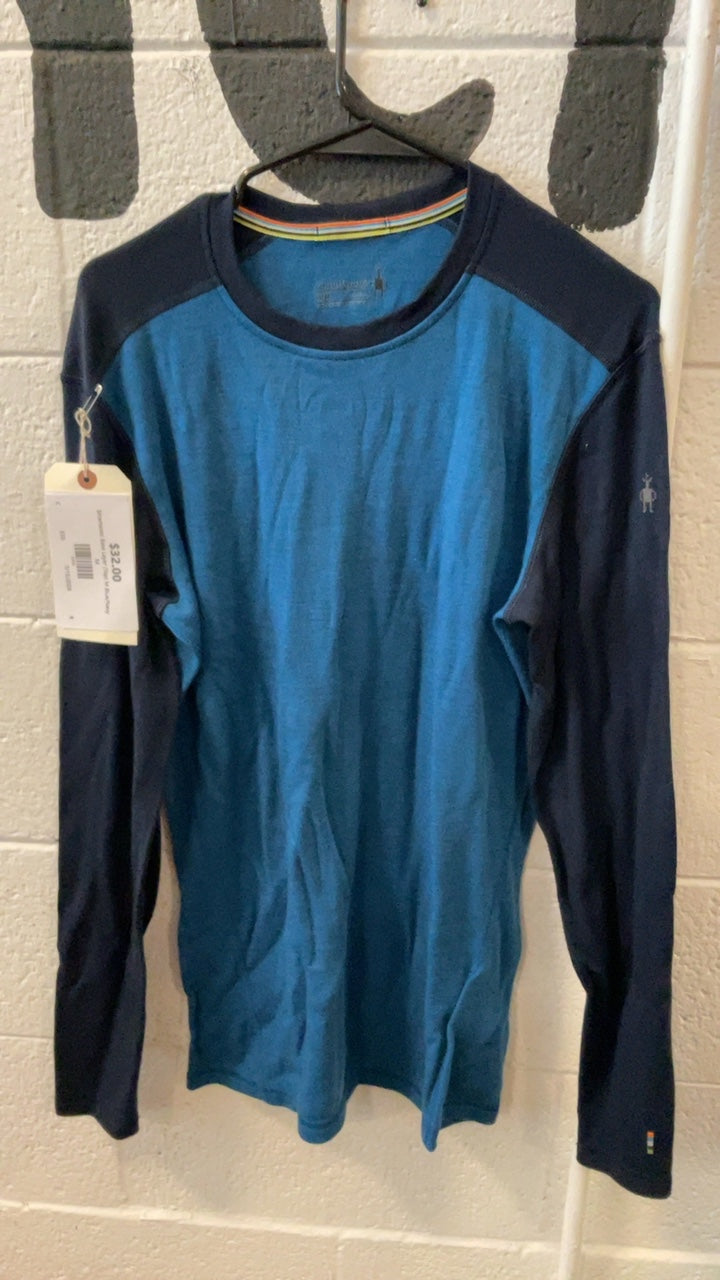 Smartwool Base Layer (Top) M Blue/Navy