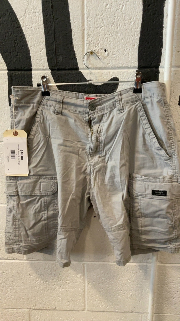 Wrangler Shorts 32 Grey Cargo