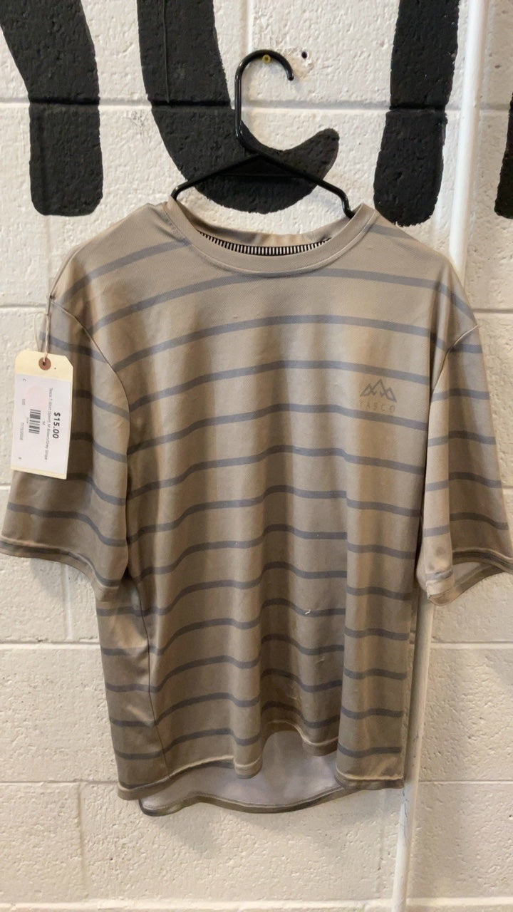 Tasco T-Shirt (Sport) M Brown/Grey Stripe