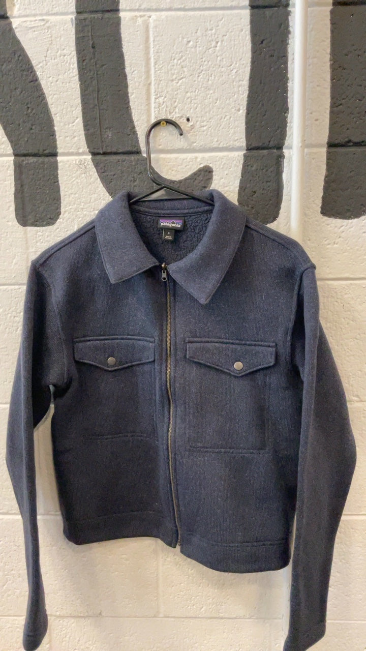 Patagonia Jacket S Pitch Blue Women's Better Sweater® Zippered Chore