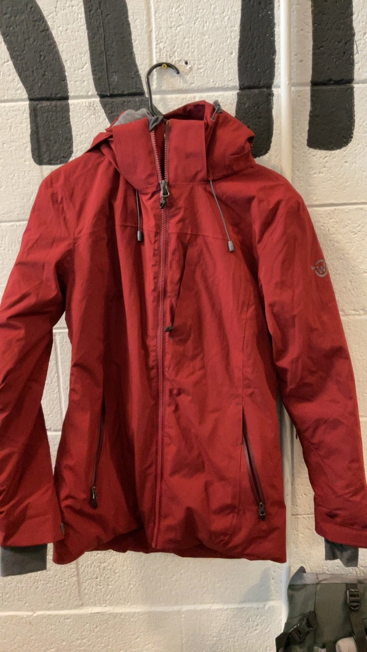 Moosejaw Jacket Insulated (Full Zip/ Hood) S Red Softshell