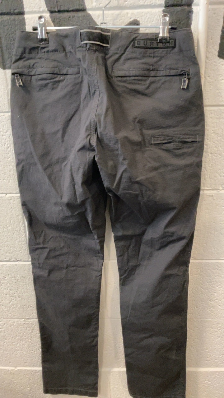 Burton Pants 28 Dark Grey w/Belt