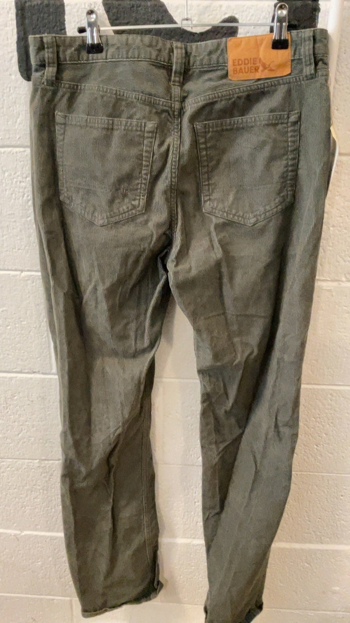 Eddie Bauer Pants 32x34 Green Corduroy