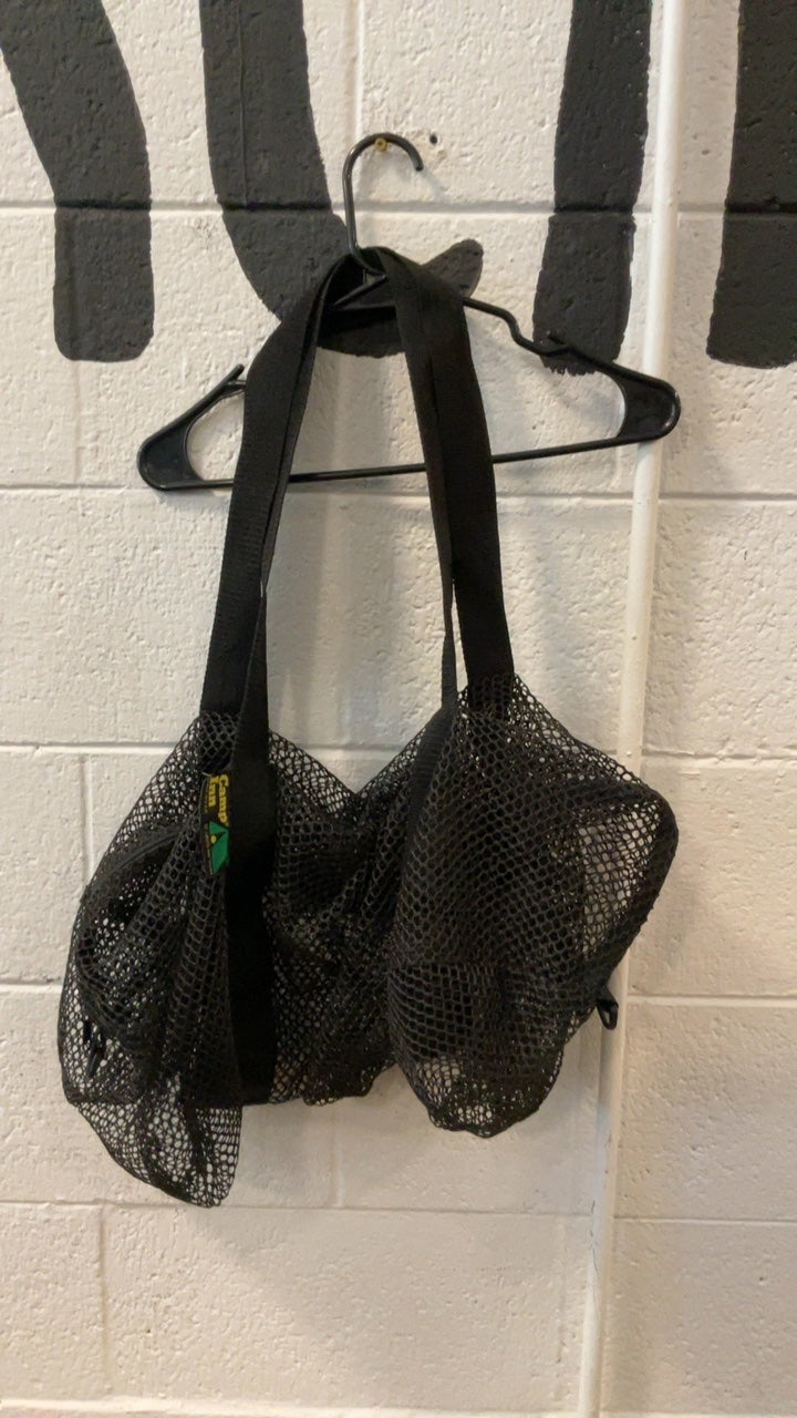 Camp Inn Mesh Duffel Bag Black
