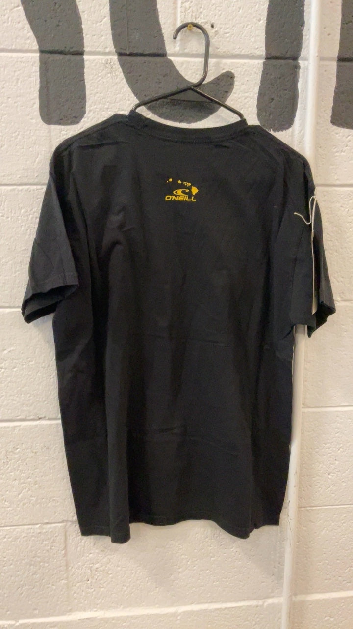 O'Neill Hawaii State of Aloha T-Shirt L Black/Red/Yellow