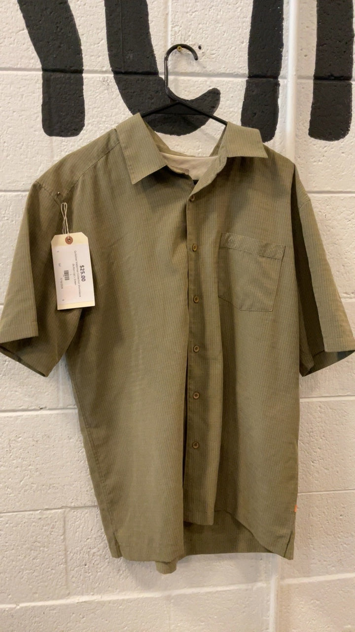 Quiksilver Waterman Collection Shortsleeve (Button-Up) L Green