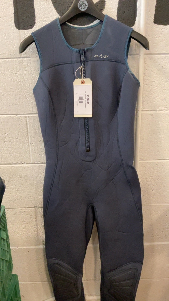 NRS Wetsuit M Blue Sleeveless