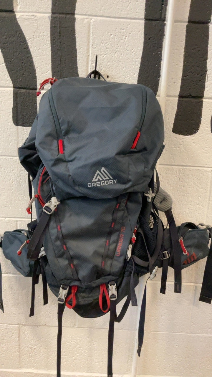 Gregory Backpack 70L Blue/Red Wander