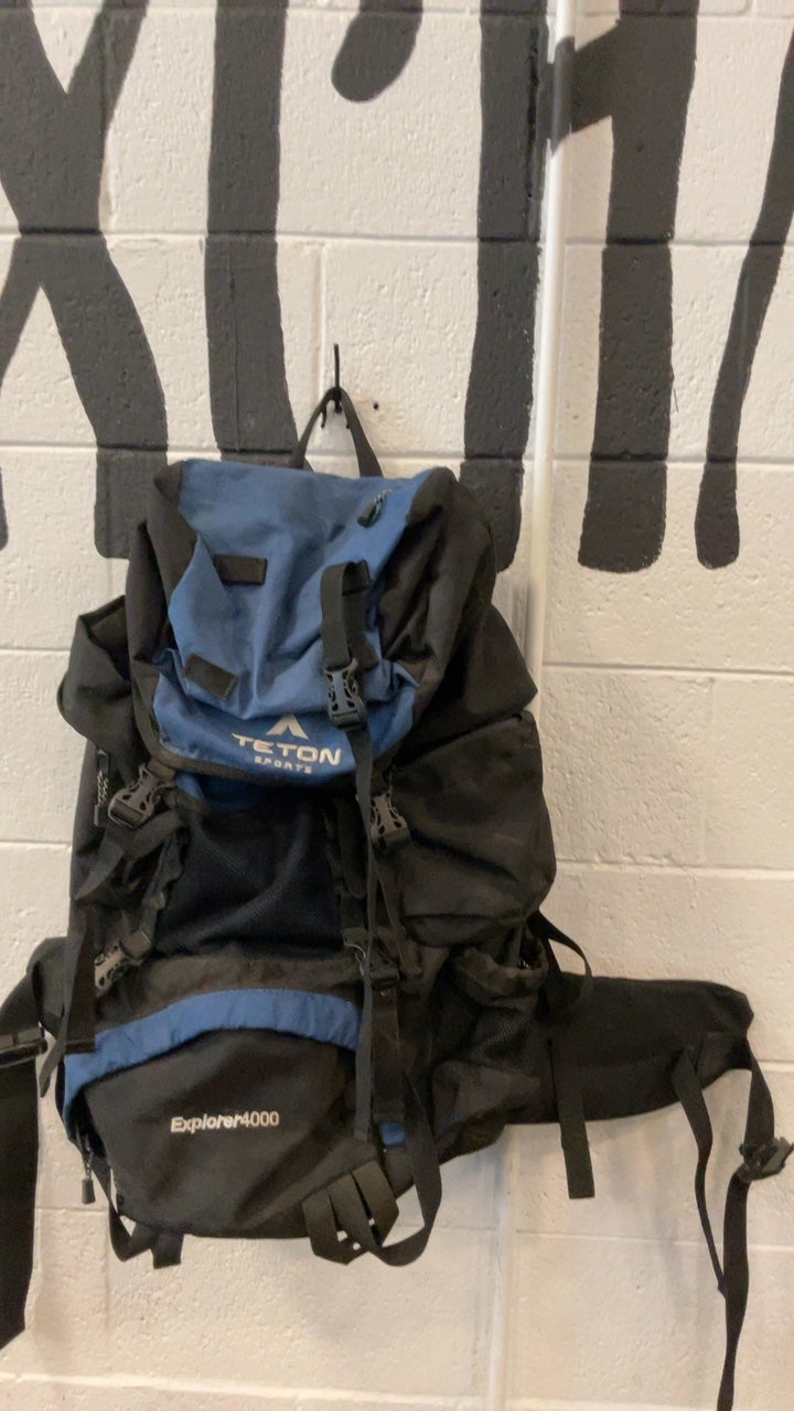 Teton Sports Backpack 65L Black/Blue Exploror 4000