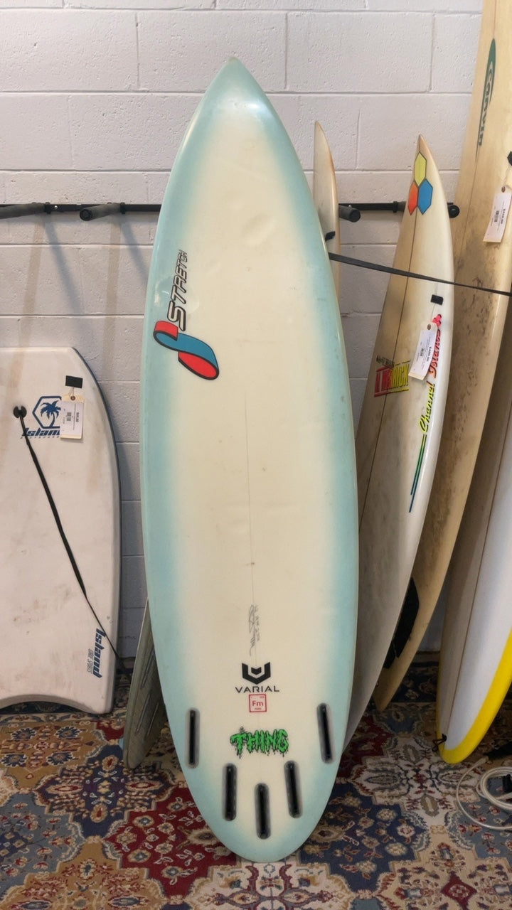 Stretch Boards "The Thing" Surfboard (Short) 6'2" White/Blue