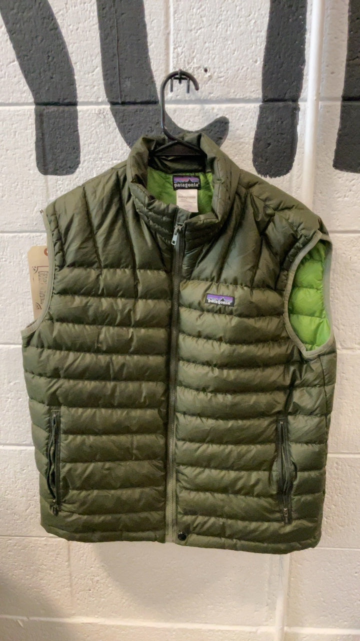 Patagonia Down Vest M Green