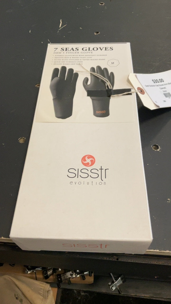 Sisstr Evolution Sea Gloves 3mm Black (Never Opened)