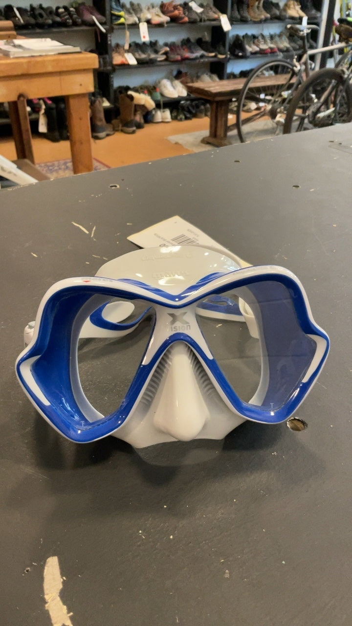 Mares Scuba Goggles/Snorkel Blue/White