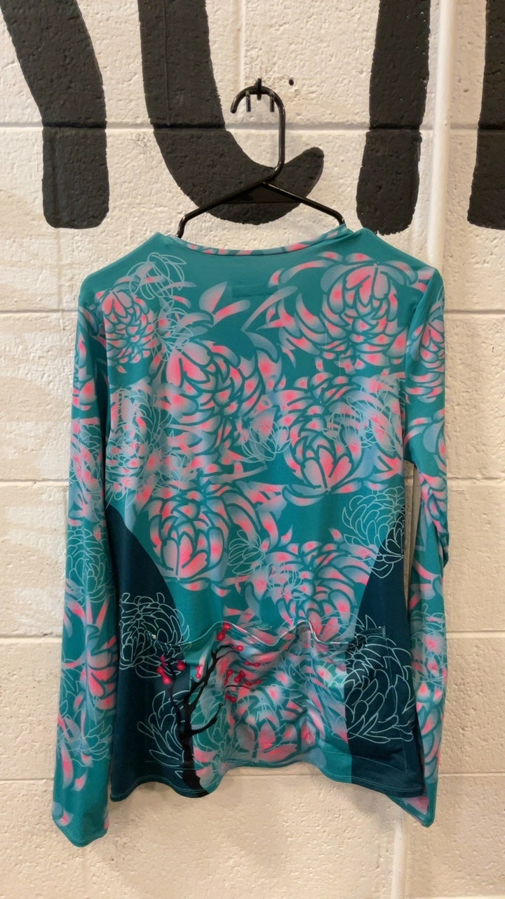 Terry Soleil Bike Jersey L Blue/Pink/Green