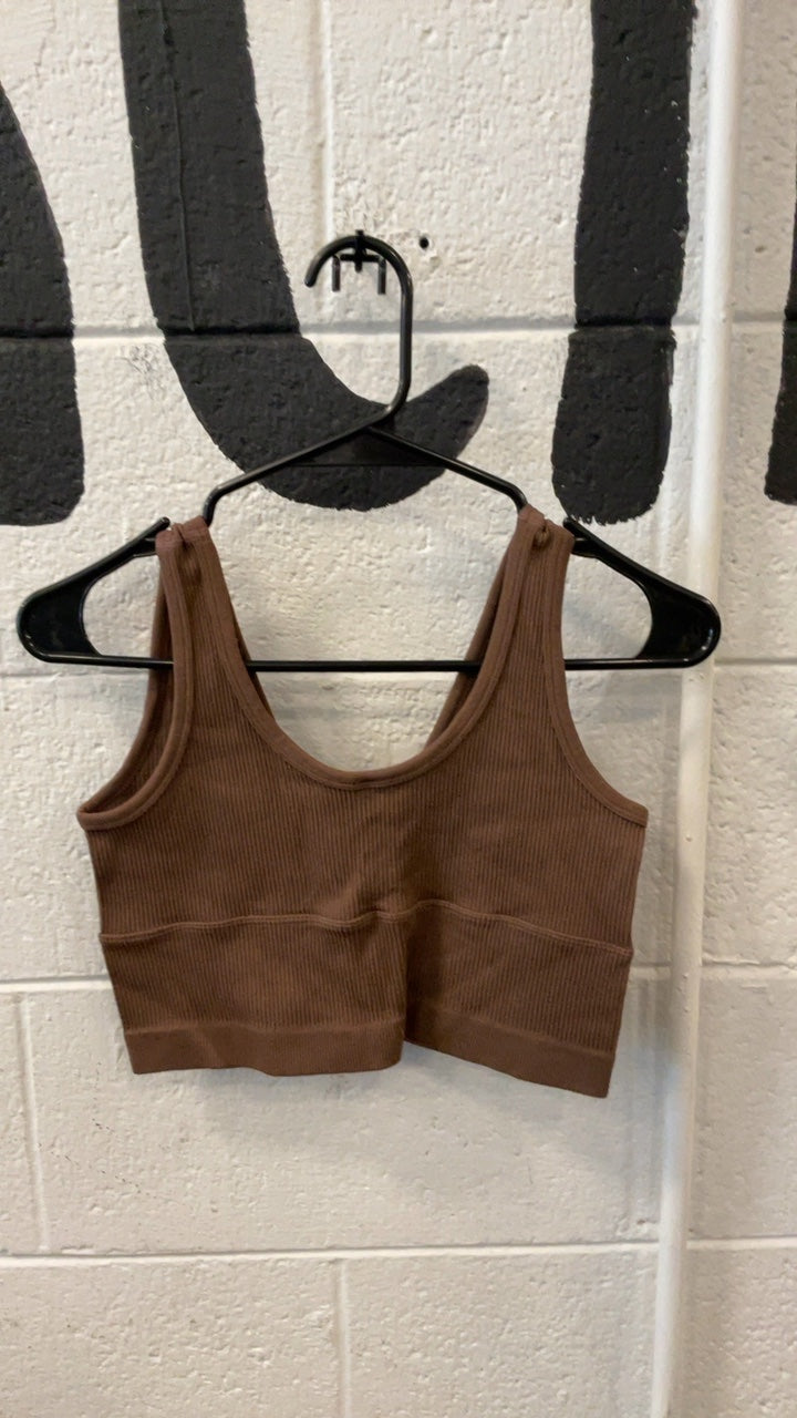 Love Tree Sports Bra L Brown