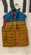 Arizona Jean Co. Down Vest M Brown/Blue/Orange