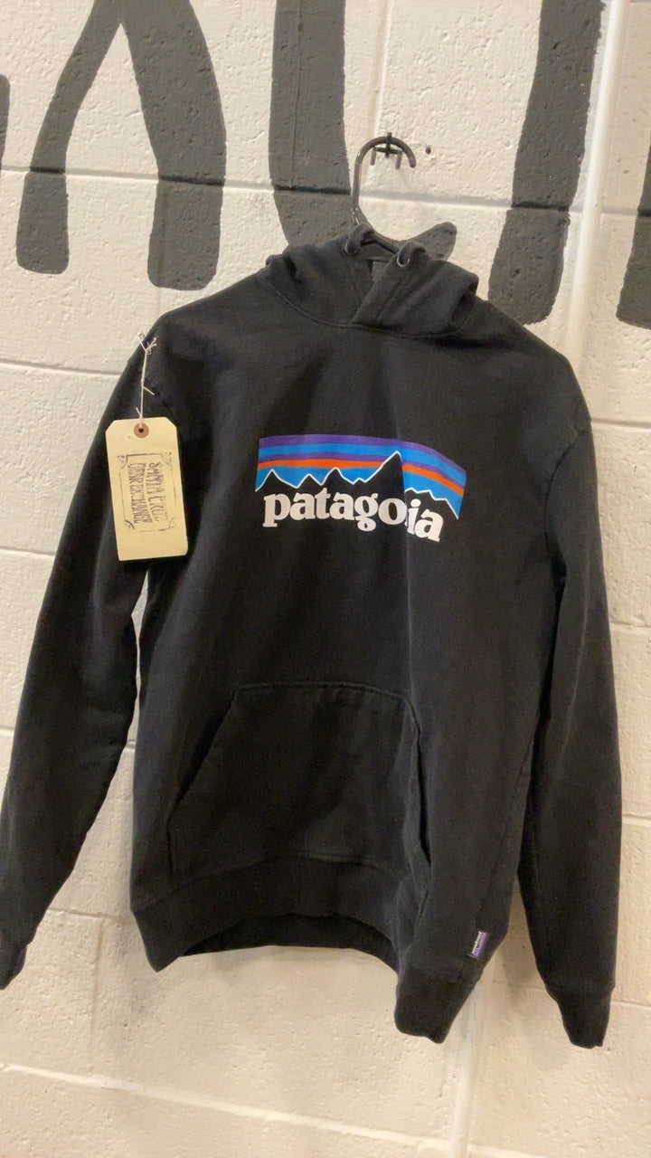 Patagonia P-6 Logo Uprisal Hoodie M Black