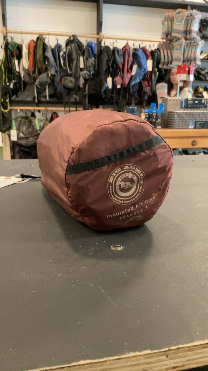 Big Agnes Insulated Air Core Sleeping Pad 20' x 66' Brown