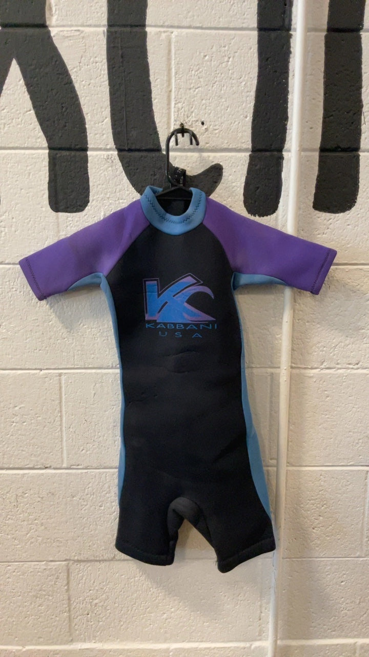 Kabbani Wetsuit (Springsuit) Youth S Black/Blue/Purple