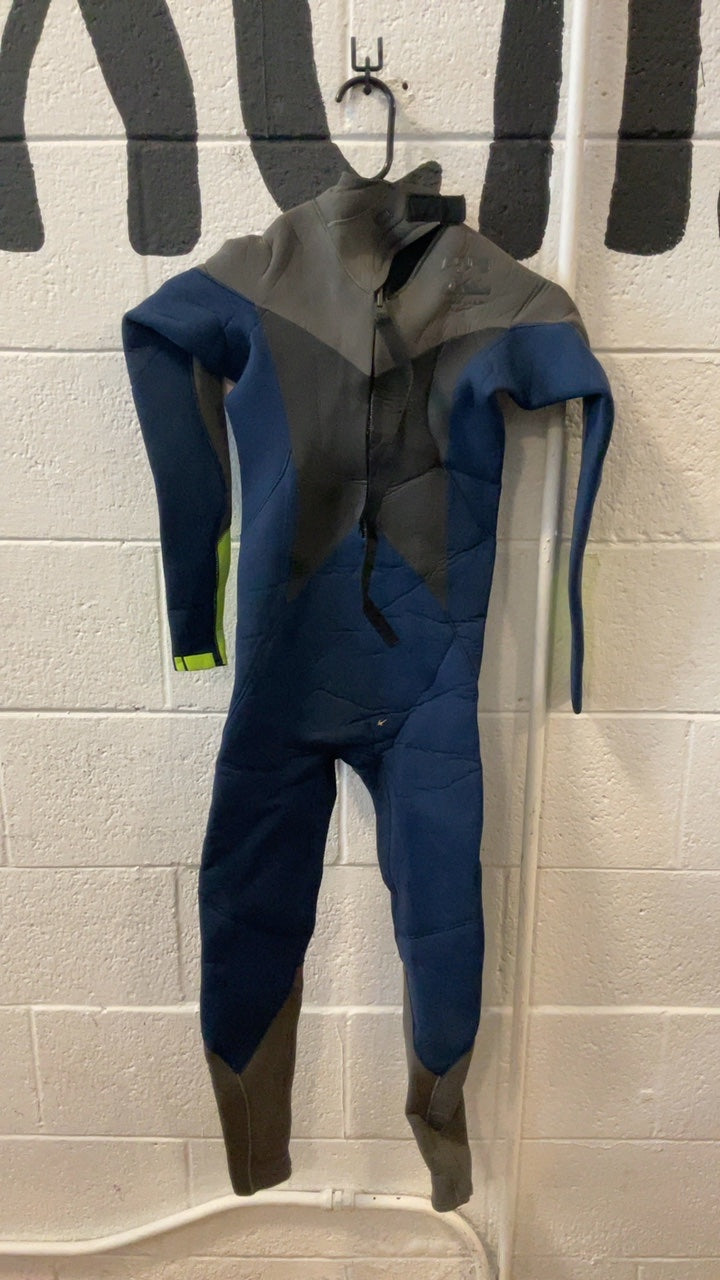 Billabong Wetsuit Youth 10 Blue/Green/Grey Absolute Comp 4/3
