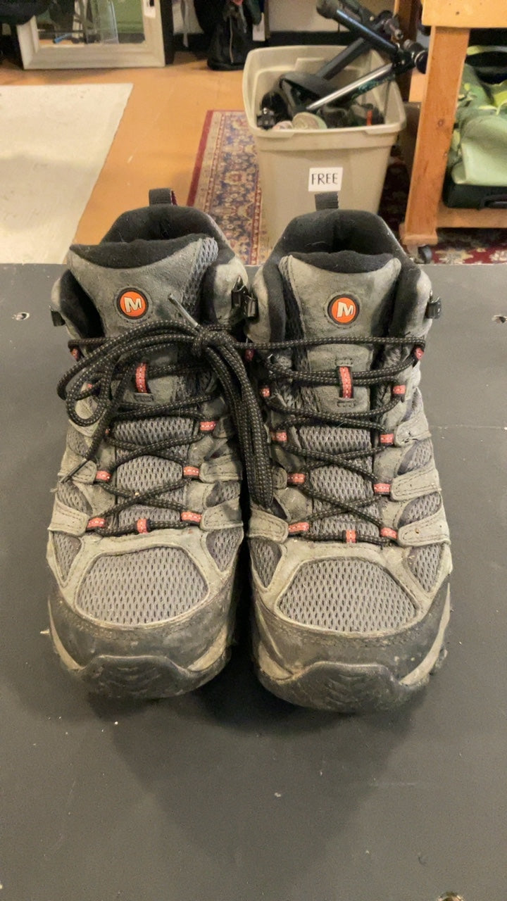 Merrell Shoes (Hiking Boots) 11 Grey Moab