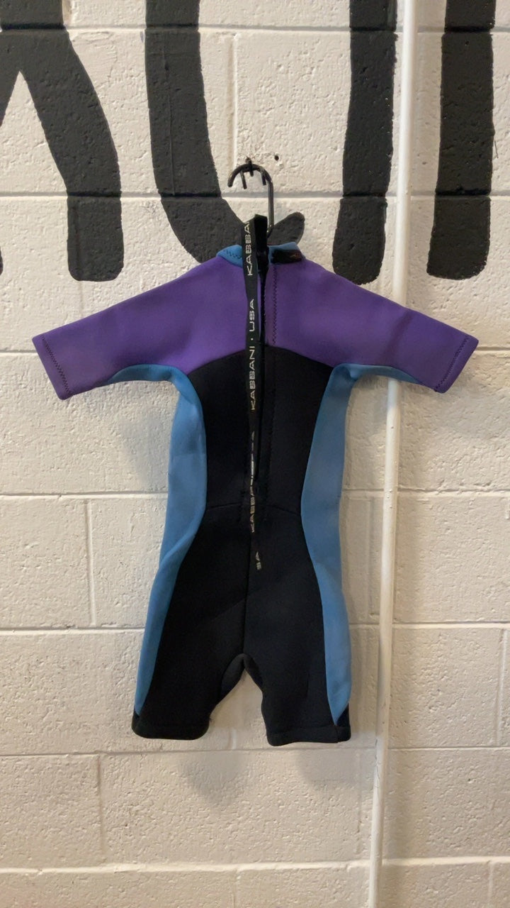 Kabbani Wetsuit (Springsuit) Youth S Black/Blue/Purple