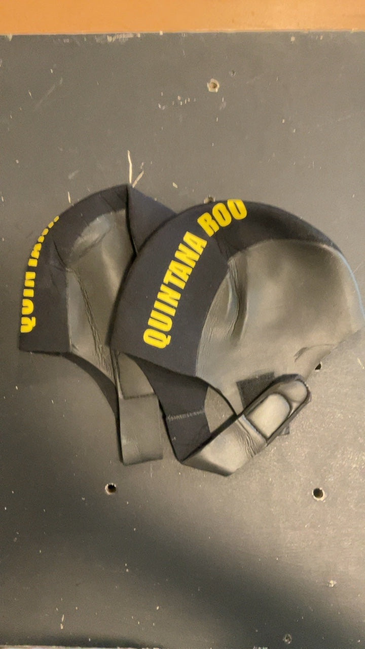 Quintana Roo Hat (Neoprene) Black/ Yellow Lettering